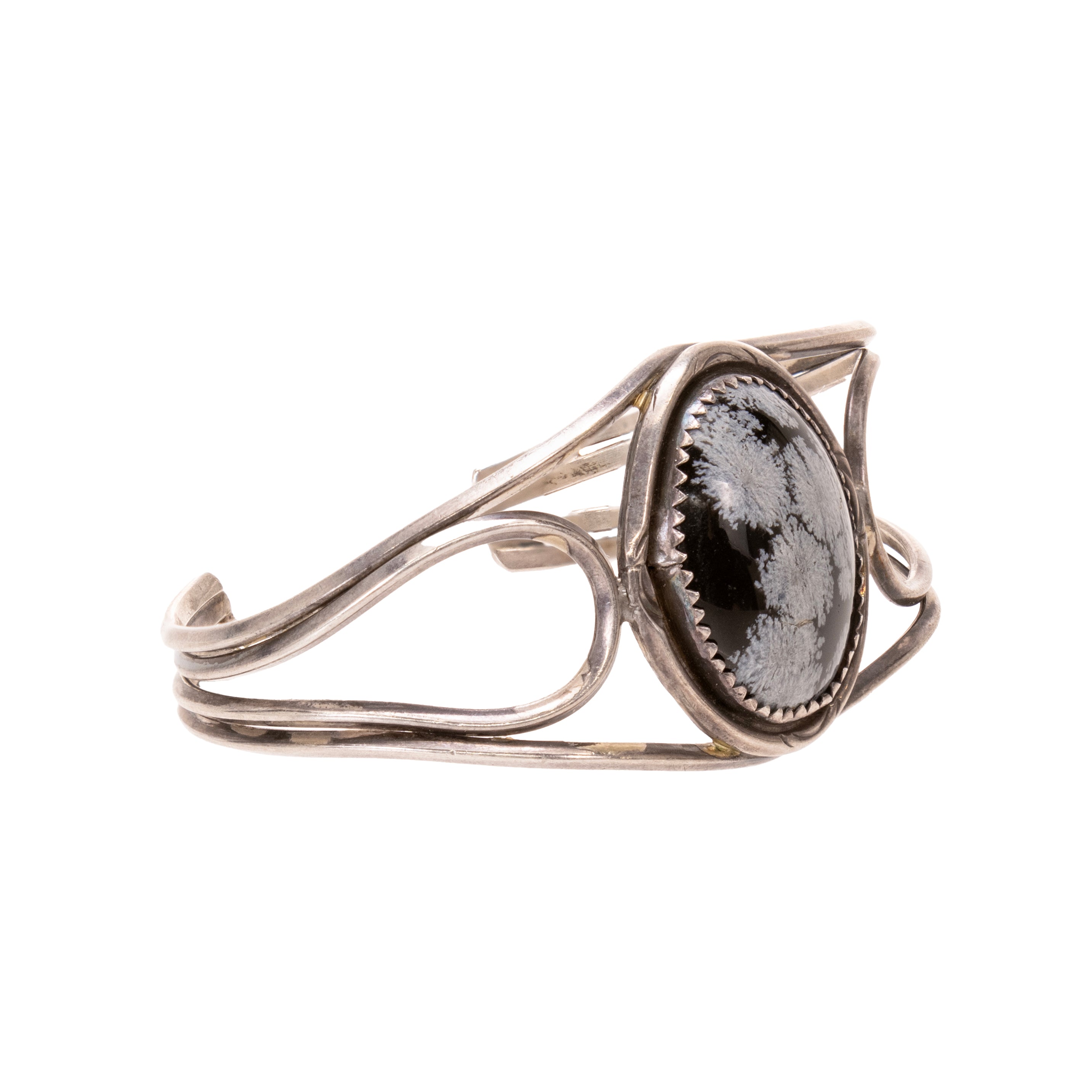 Snowflake Obsidian Bracelet