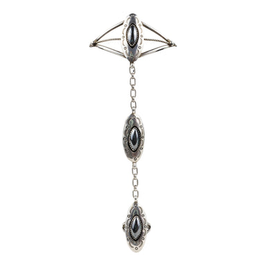 Connected Hematite Ring and Bracelet, Jewelry, Bracelet, Native
