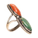 Turquoise and Coral Ring, Jewelry, Ring, Native