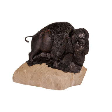 Cowboy Folk Art Sandstone Carving, Furnishings, Decor, Folk Item