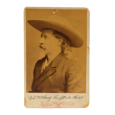 Col. W. F. Cody "Buffalo Bill" Album Portrait, Fine Art, Photography, Other