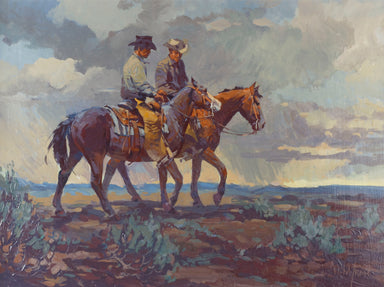 Storm Coming by Newman Myrah, Fine Art, Painting, Western