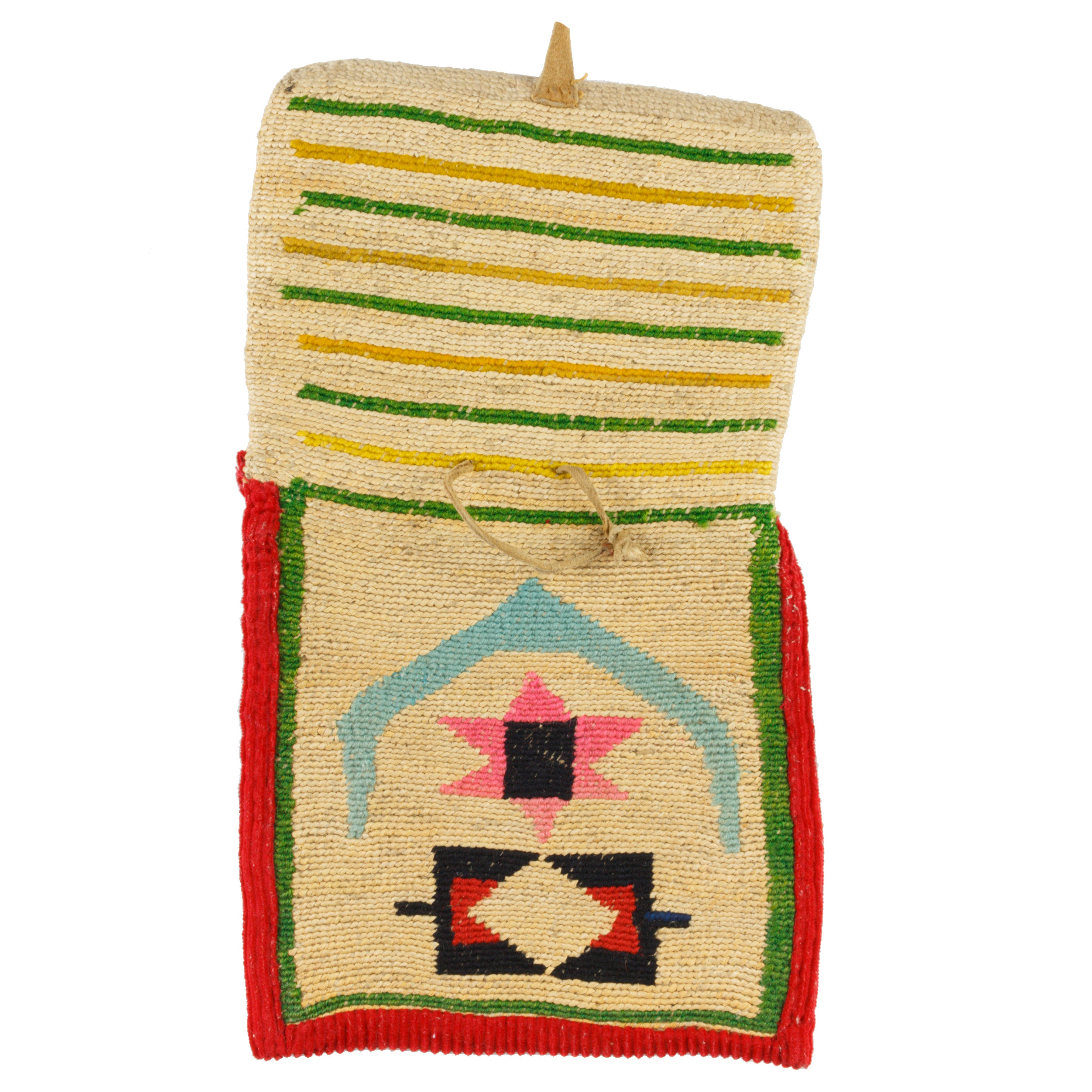 Nez Perce Corn Husk Belt Pouch