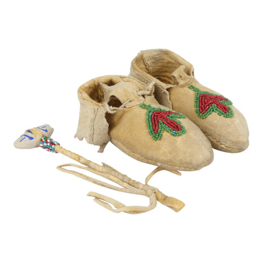 Coeur D'alene Child's Moccasins, Native, Garment, Moccasins