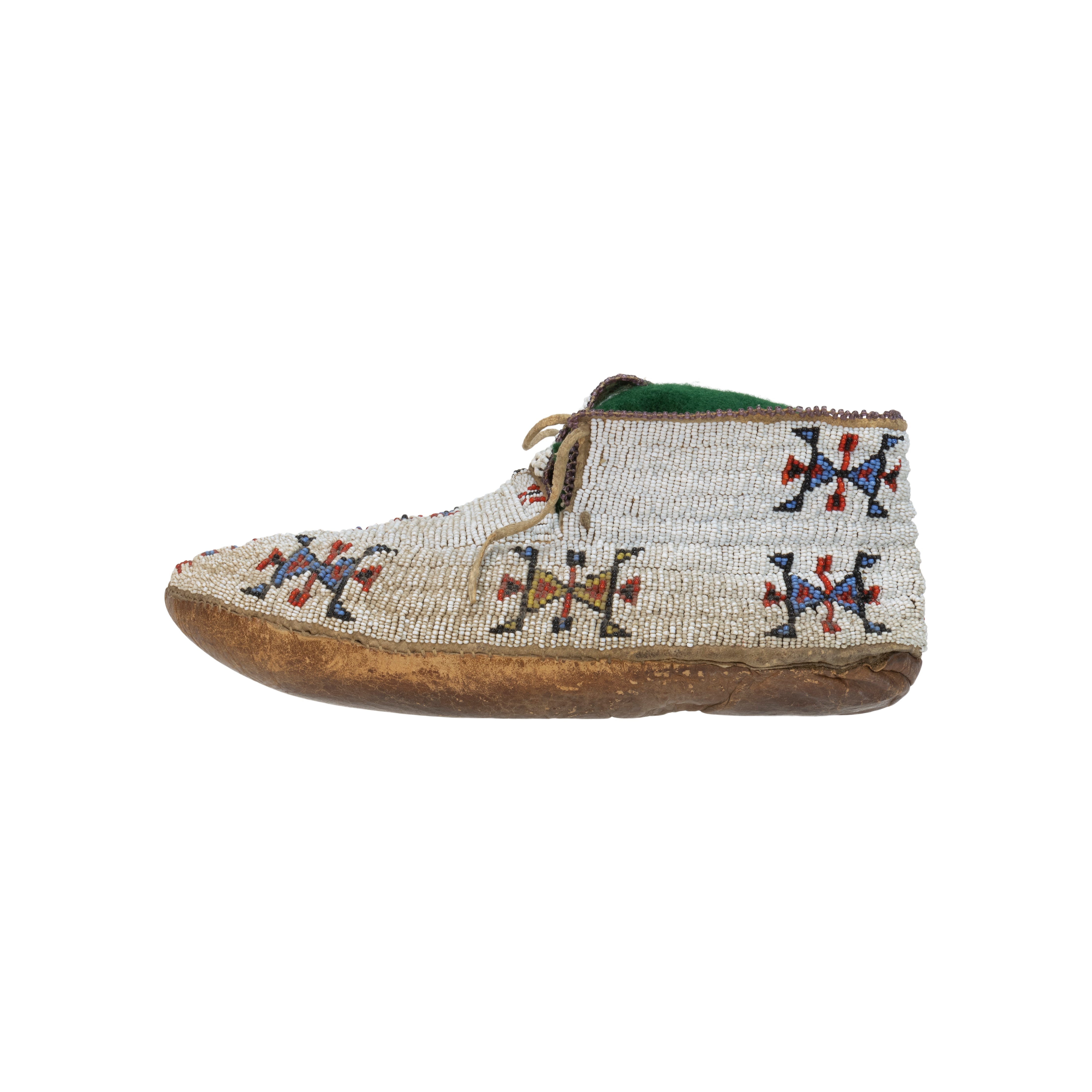 Fully Beaded Cheyenne Moccasins