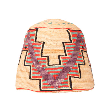 Nez Perce Corn Husk Hat, Native, Basketry, Corn Husk