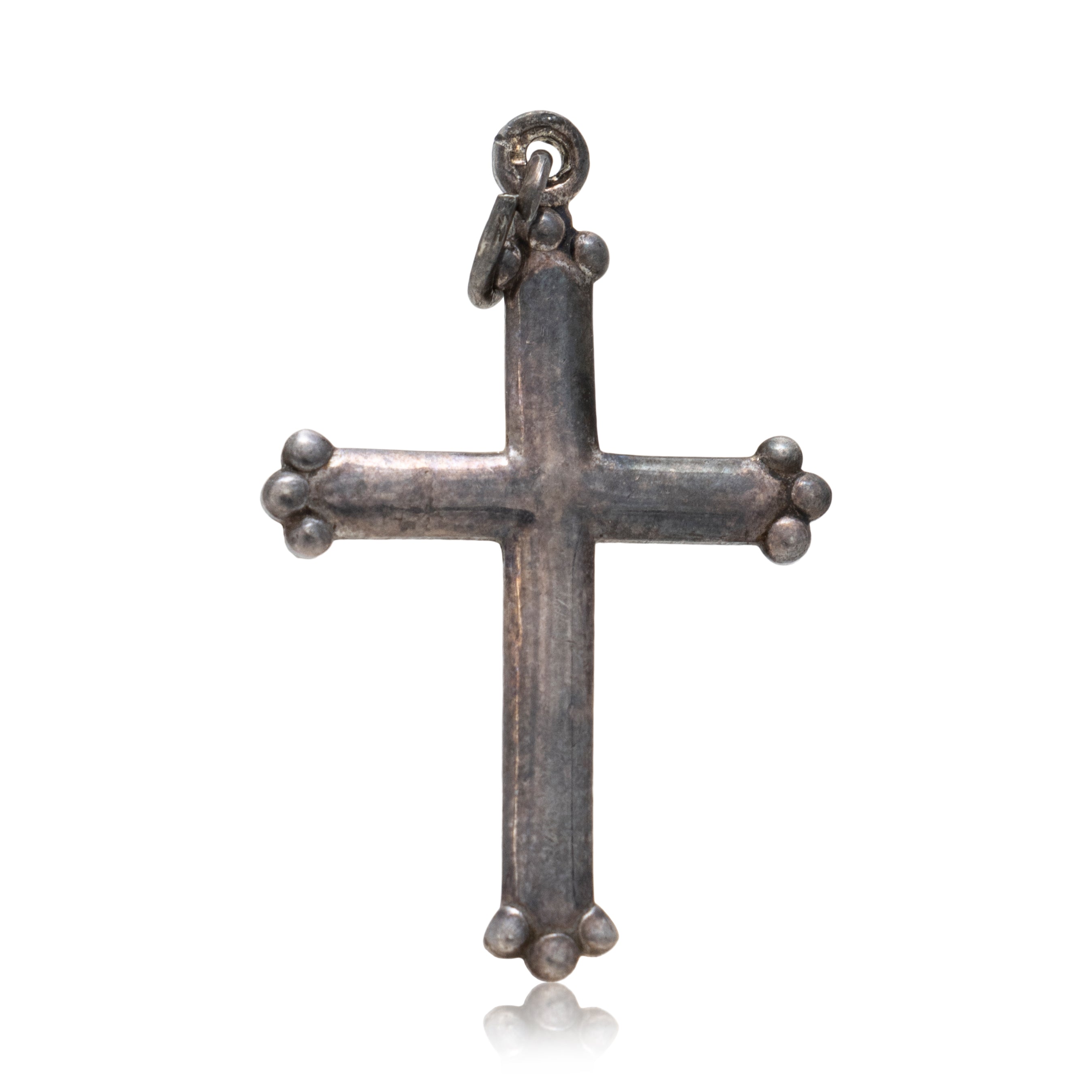 Tiny Sterling Cross Pendant, Jewelry, Necklace, Native