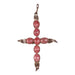 Pink Stone Cross Pendant, Jewelry, Necklace, Native