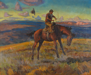 Early Morning Buck by Sheryl Bodily, Fine Art, Painting, Western