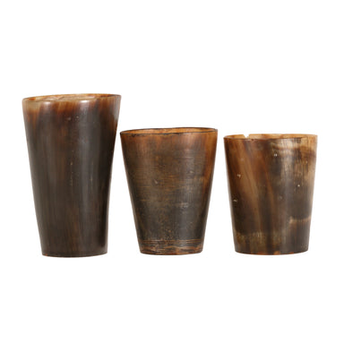 Three Steer Horn Glassess, Western, Drinking, Glass