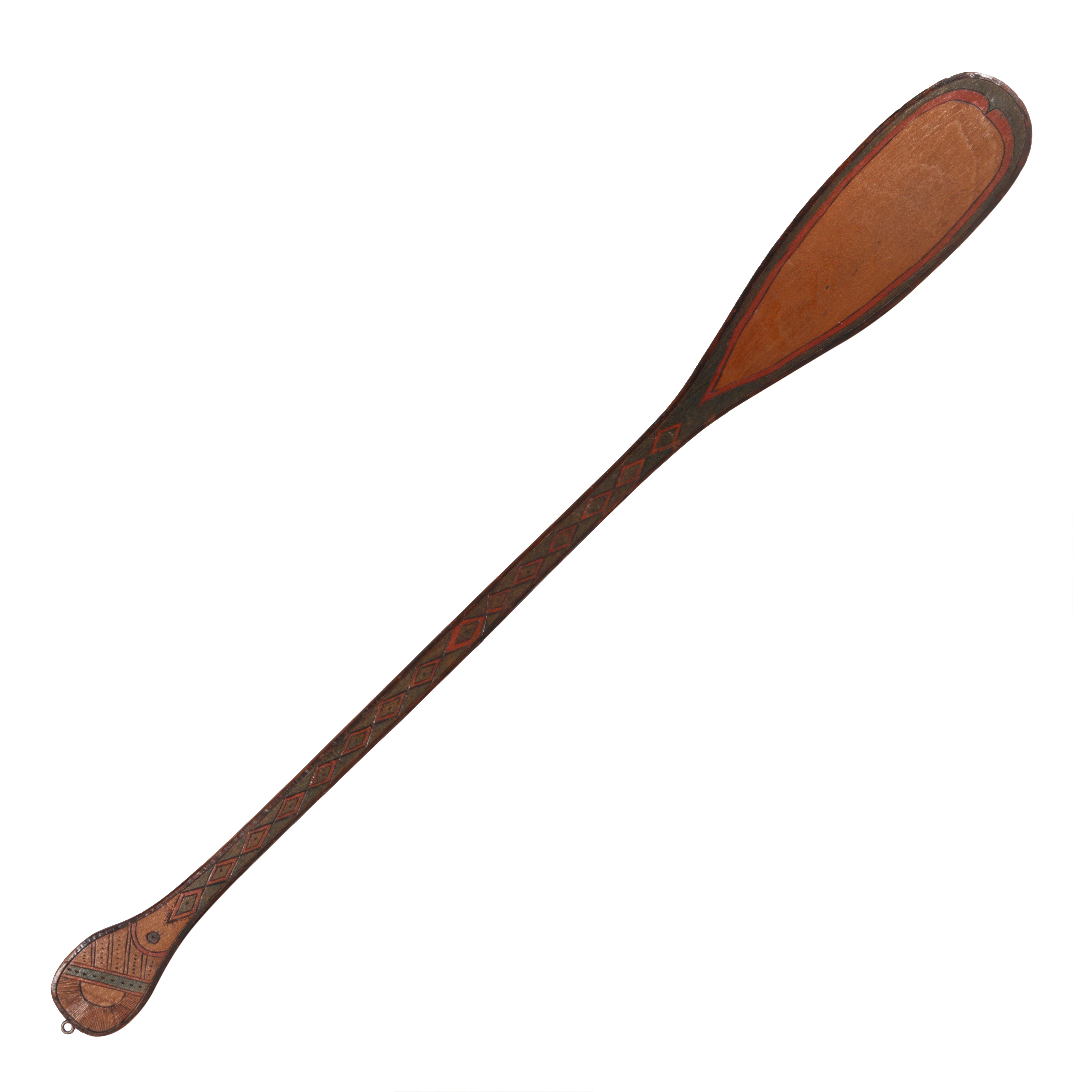Paddle With Sun and Bear Claw Design