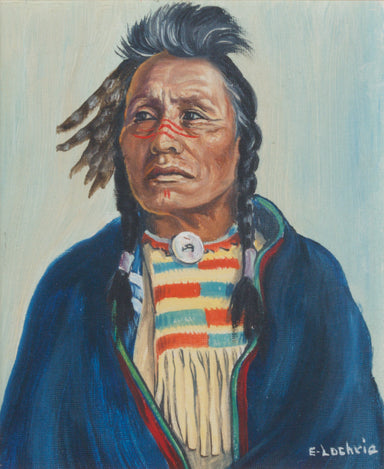 Chief Joseph by Elizabeth Lochrie, Fine Art, Painting, Native American