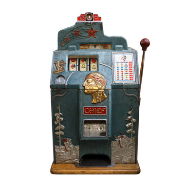 Jennings Four Star Slot Machine, Western, Gaming, Slot Machine