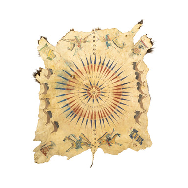 Painted Buffalo Hide, Native, Accessory, Pictorial Hide