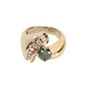 Stunning 14K Green Diamond Ring