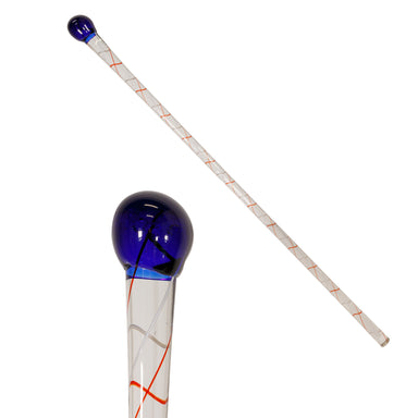 Italian Art Glass Walking Cane, Furnishings, Decor, Cane