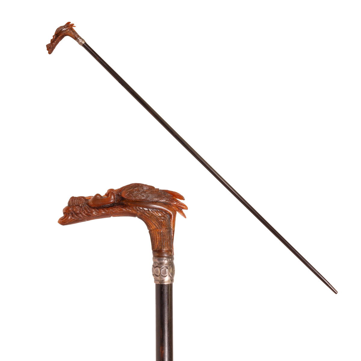 Carved Horn Gentleman's Cane — Cisco's Gallery