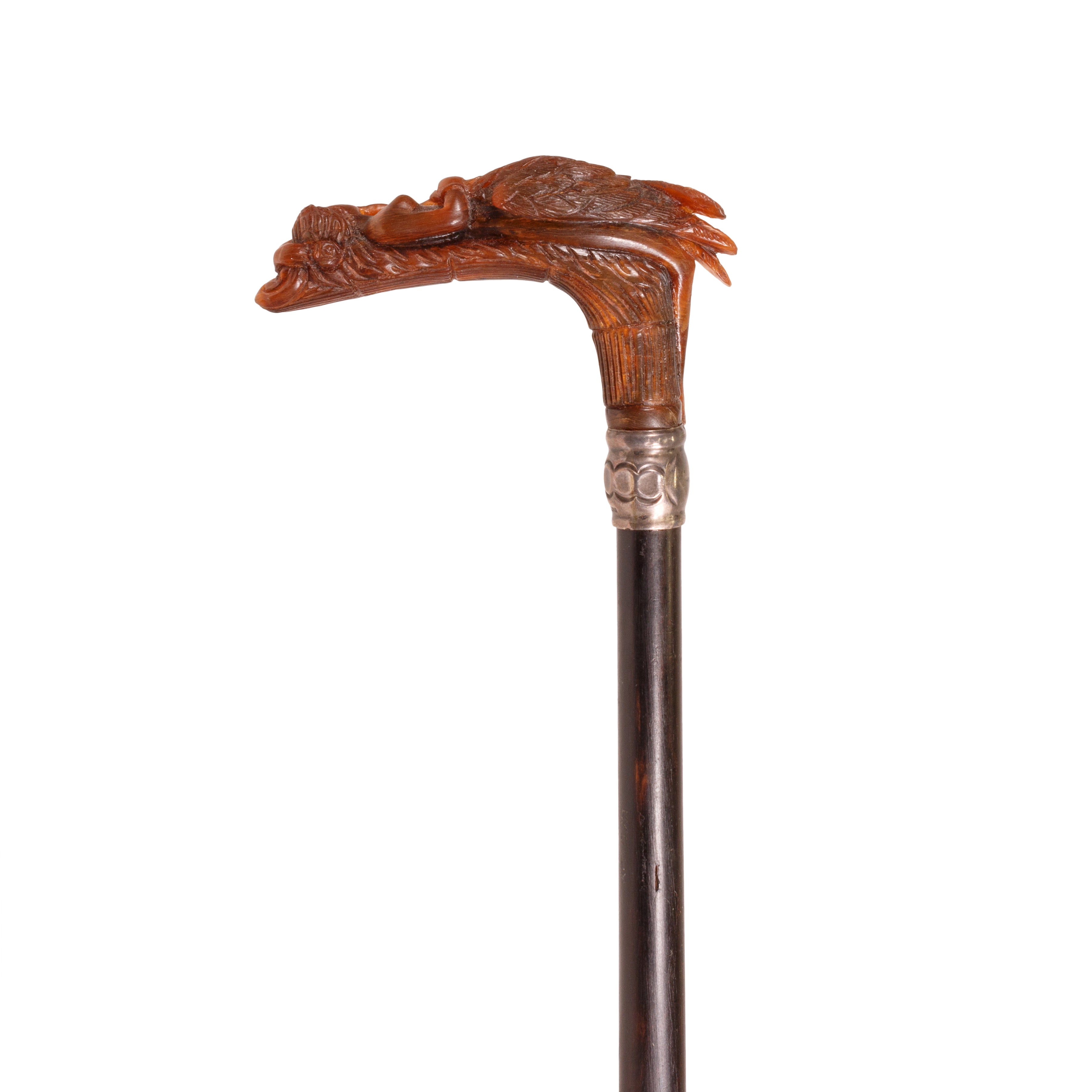 Carved Horn Gentleman's Cane