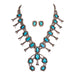 Navajo Blue Gem Squash Blossom Set, Jewelry, Set, Native