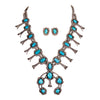 Navajo Blue Gem Squash Blossom Set, Jewelry, Set, Native