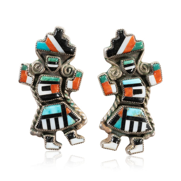 Zuni Dancer Earrings, Jewelry, Earrings, Native