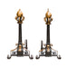 Massive Andirons, Furnishings, Fireplace, Andiron