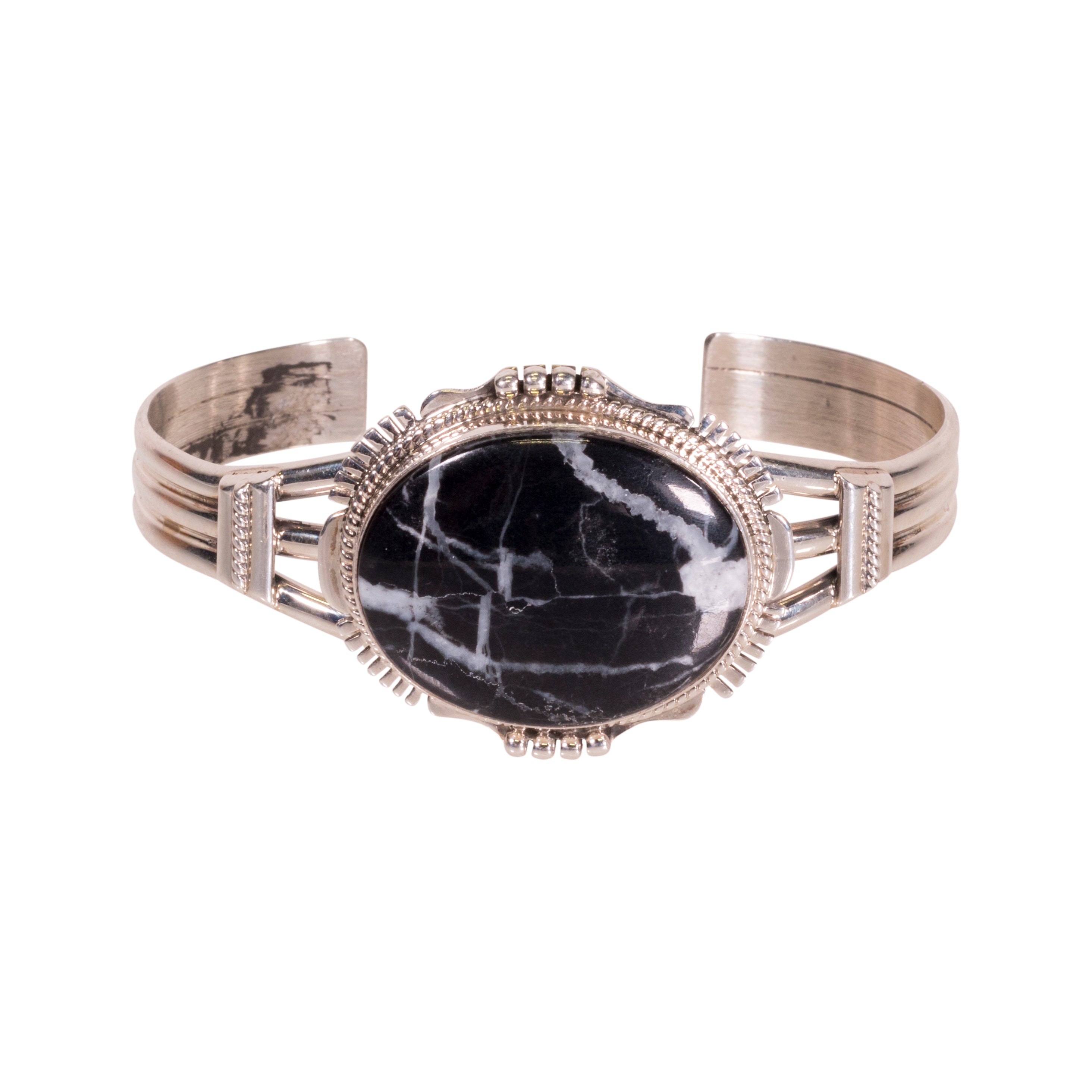 Navajo White Lightning Bracelet, Jewelry, Bracelet, Native