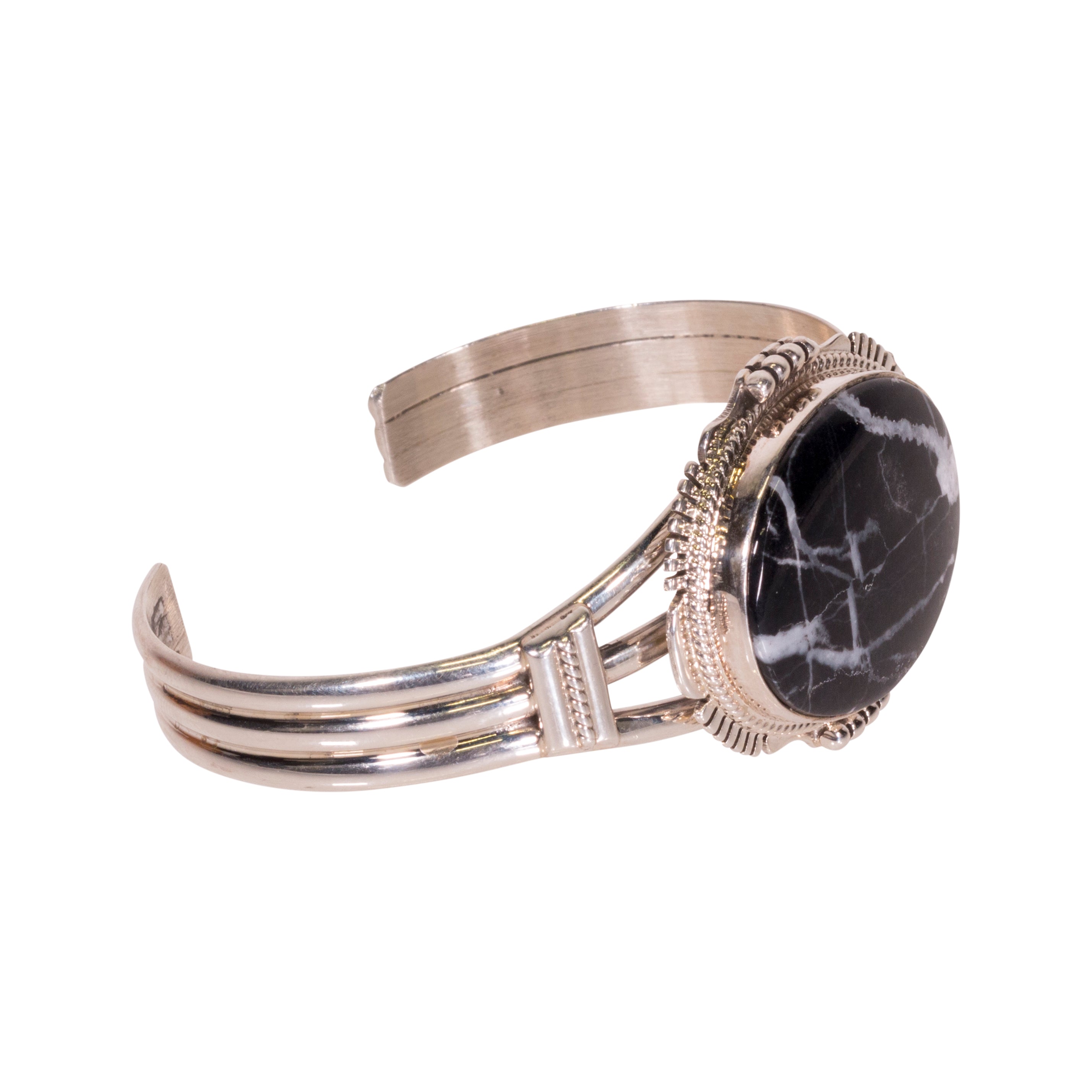 Navajo White Lightning Bracelet