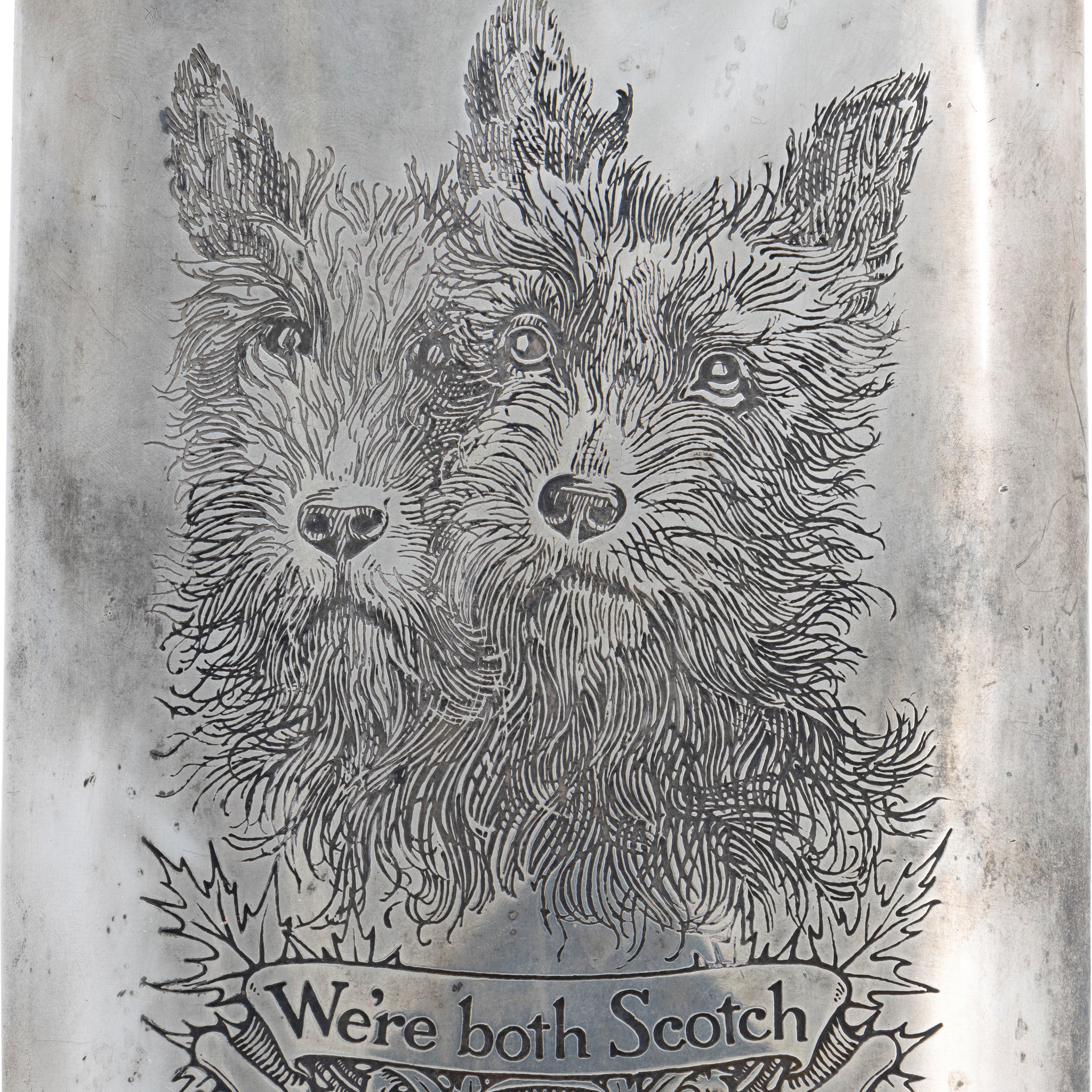 Antique Sterling Silver Flask