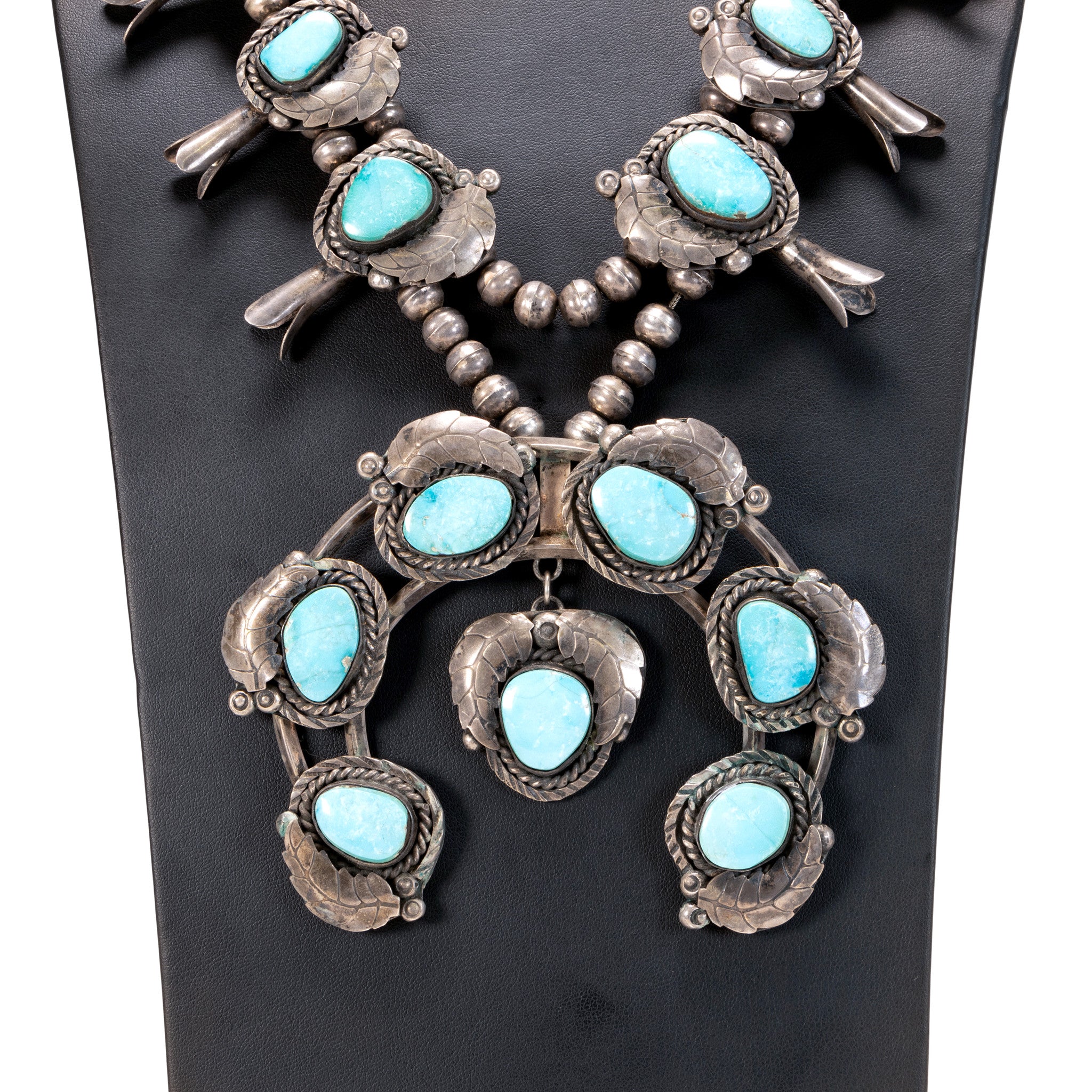 Navajo Turquoise Squash Blossom