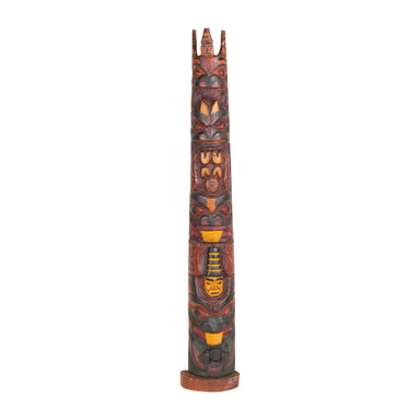 Haida-Style Totem Pole by Tsimshian artist Moses Alexcee, Native, Carving, Totem Pole