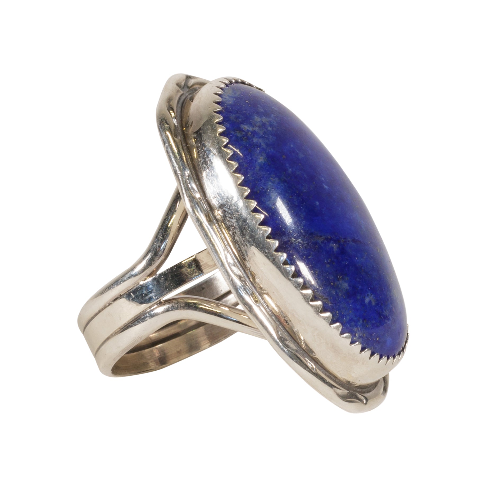 Navajo Oval Lapis Ring, Jewelry, Ring, Native
