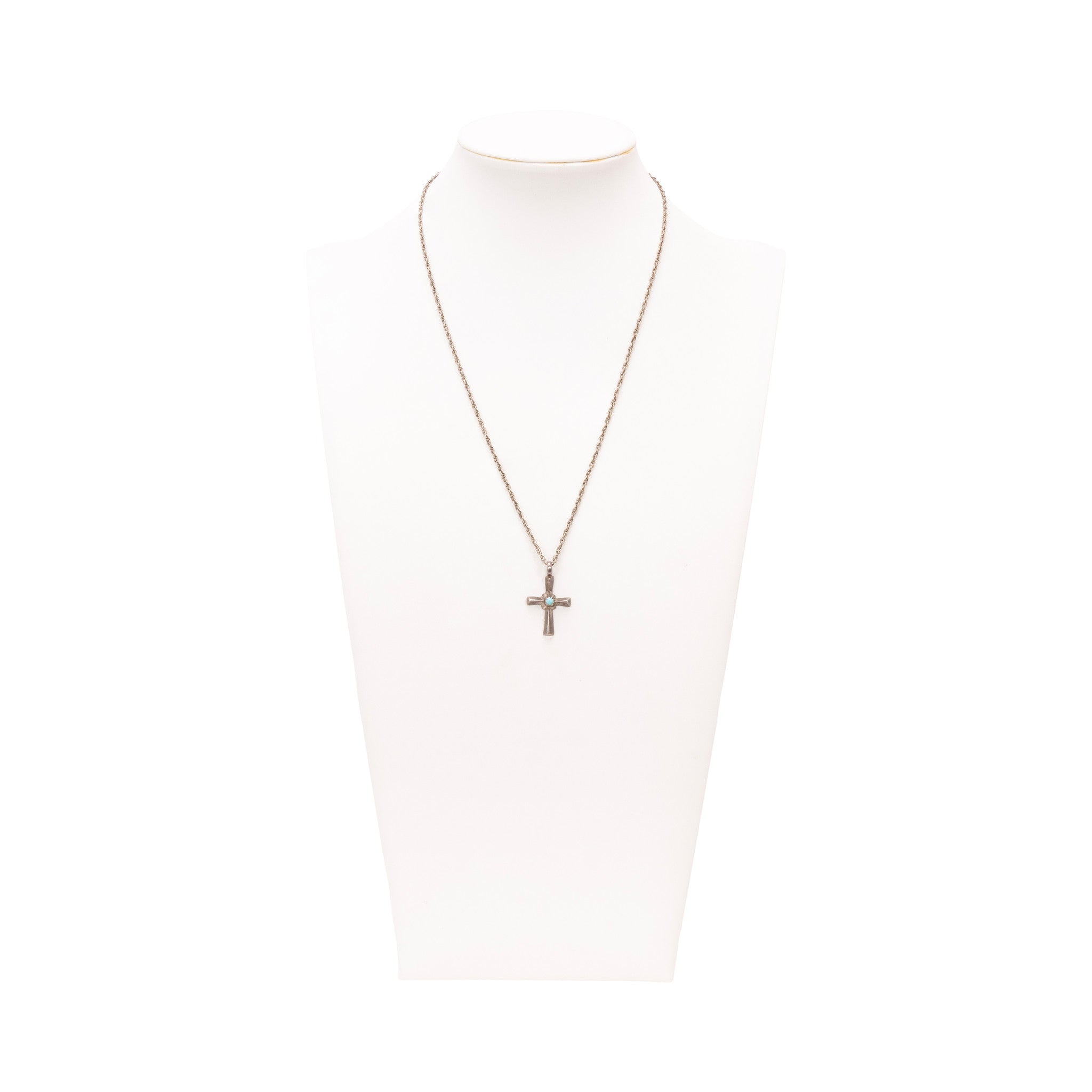 Navajo Turquoise Cross Pendant