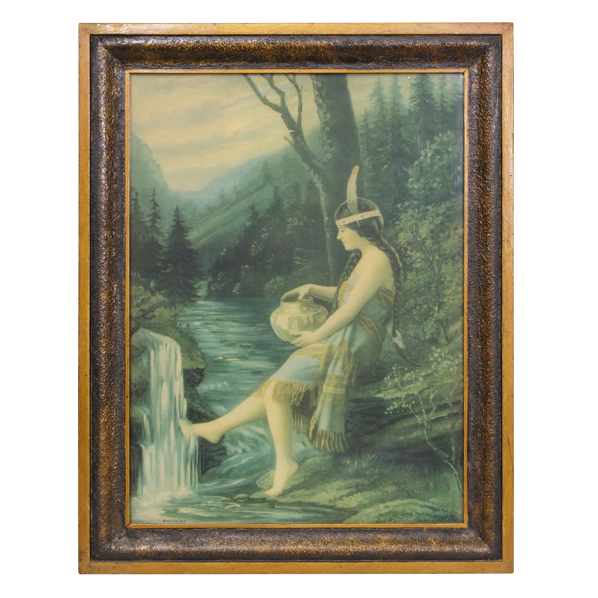 Indian Maiden Lithograph