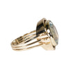 Brilliant Gold and Aquamarine Ring