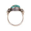 Turquoise and Coral Ring