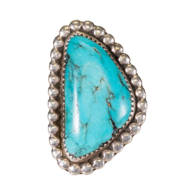 Turquoise and Sterling Ring, Jewelry, Ring, Native