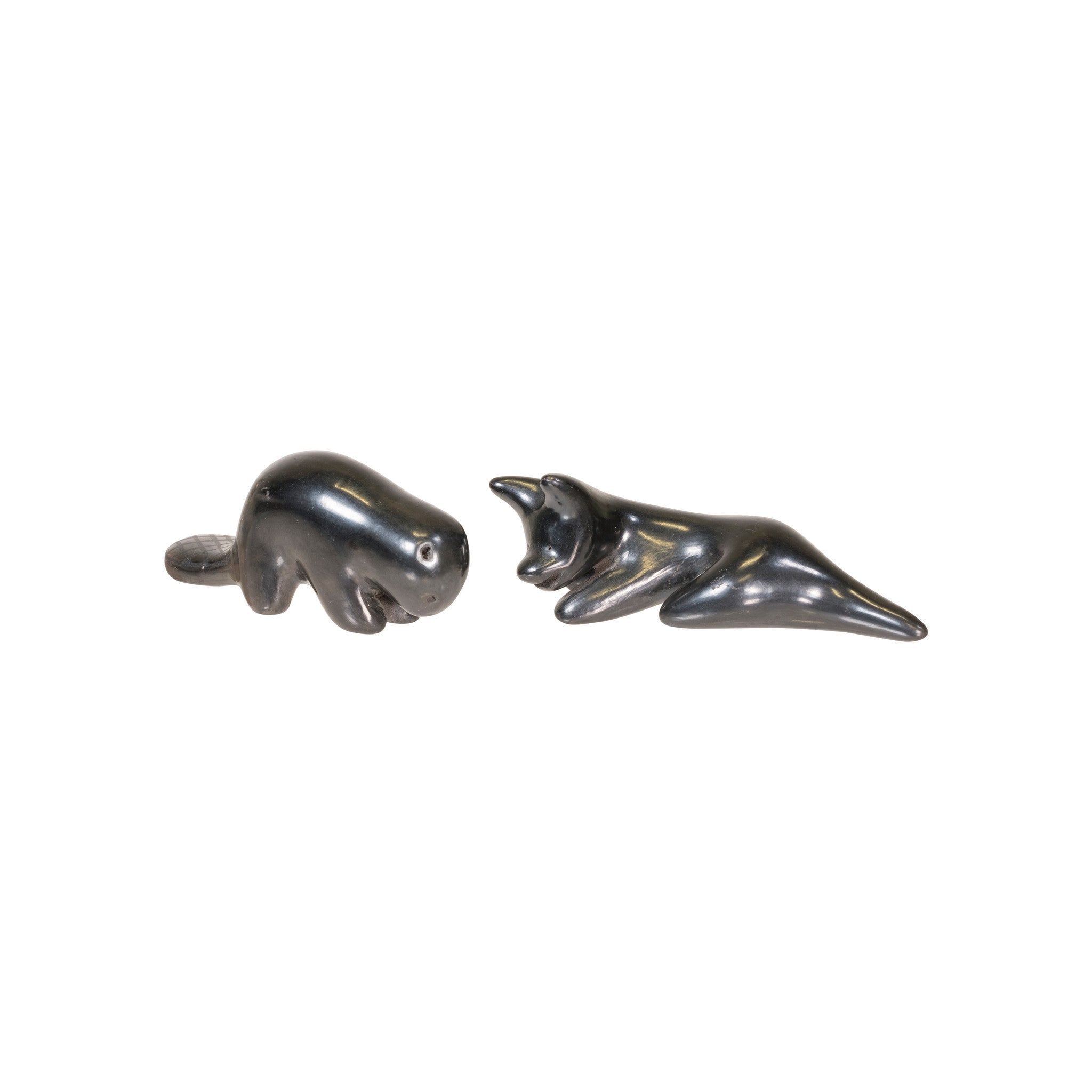 Santa Clara Black Ware Miniatures, Native, Pottery, Historic