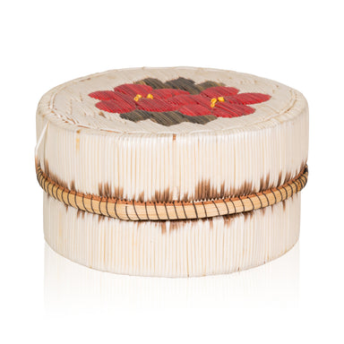 Birch Bark Quilled Box, Native, Birch Bark, Container