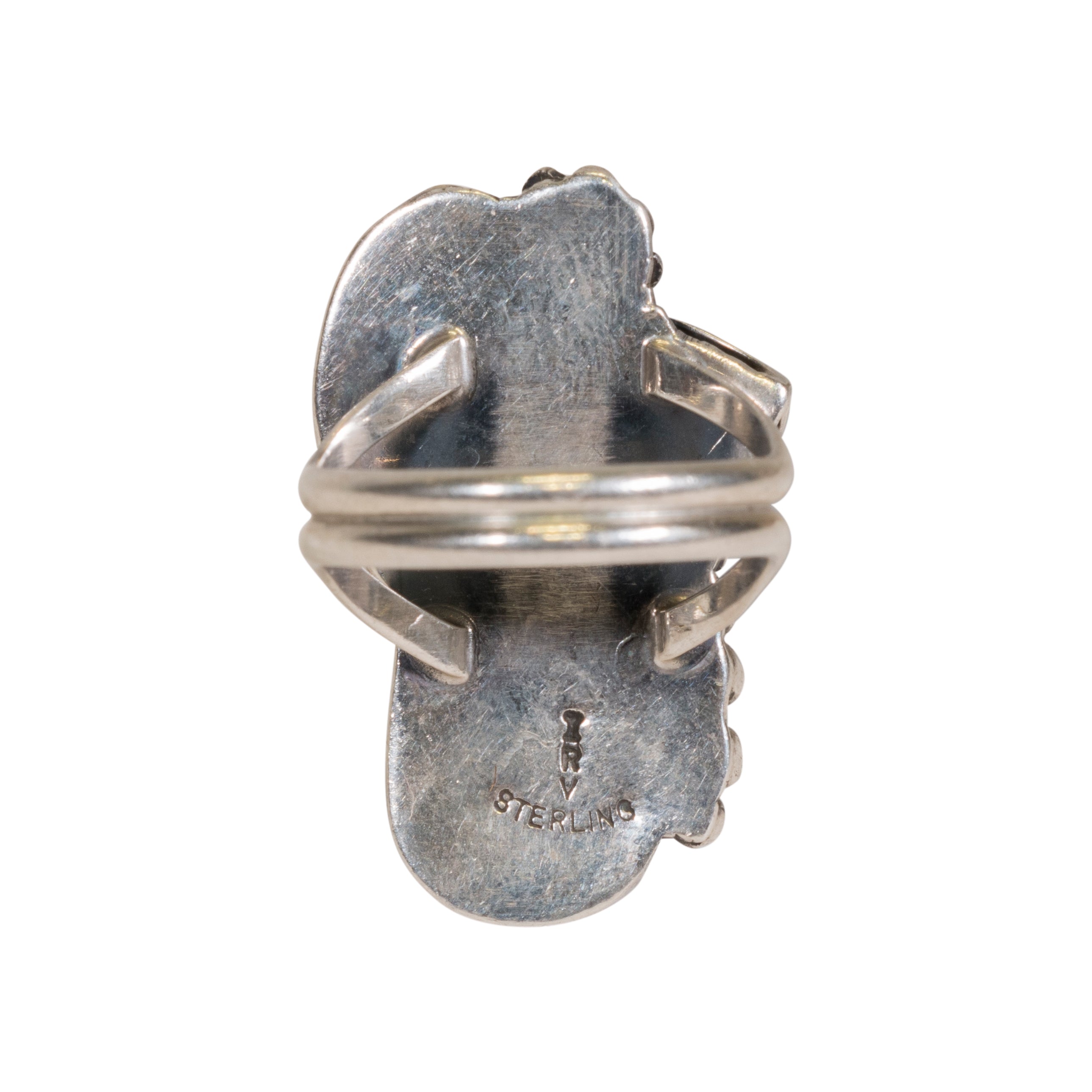 White Buffalo Leaf Ring