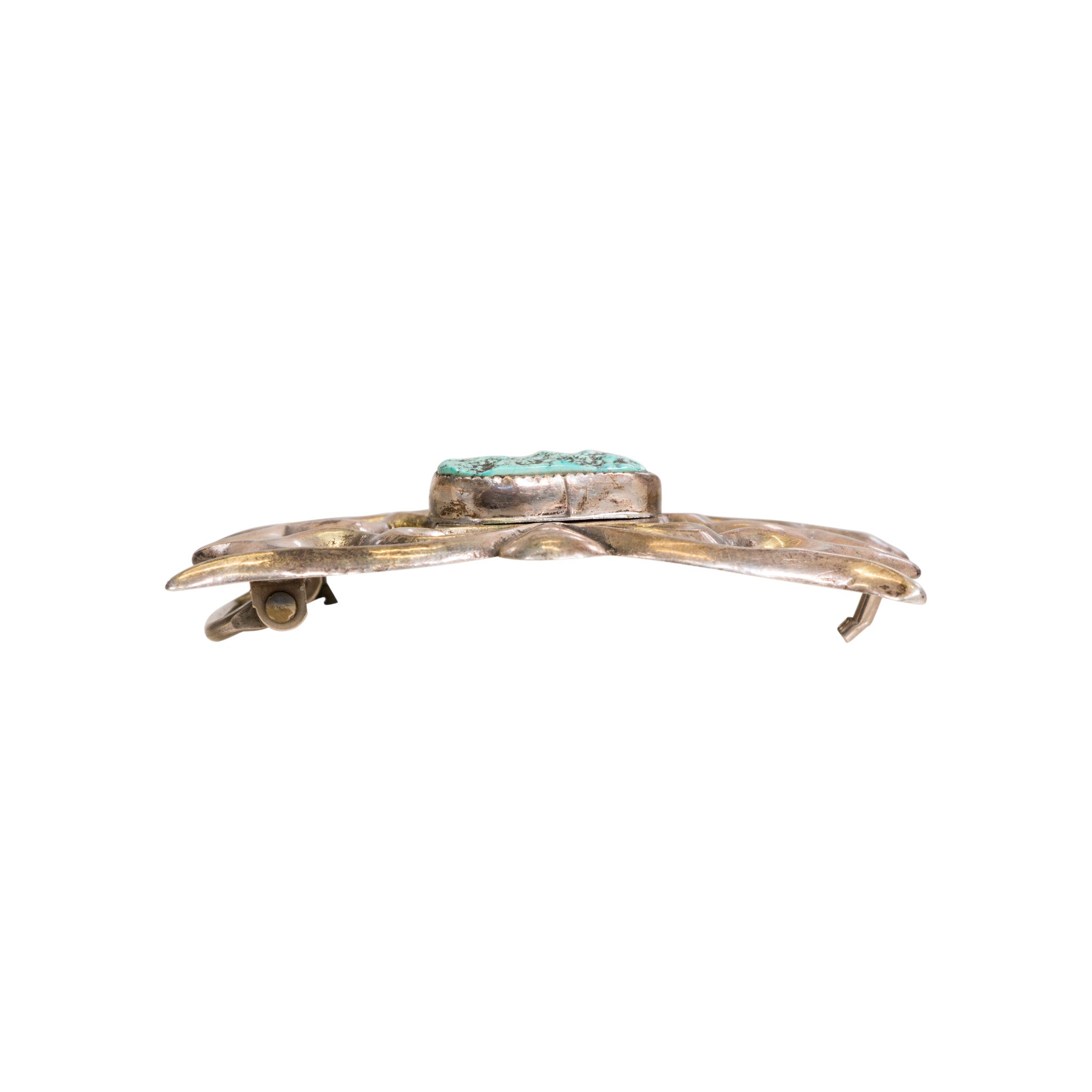 Navajo Sand Cast Turquoise Buckle