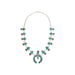 Turquoise and Sterling Necklace, Jewelry, Squash Blossom, Native