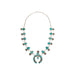 Turquoise and Sterling Necklace, Jewelry, Squash Blossom, Native