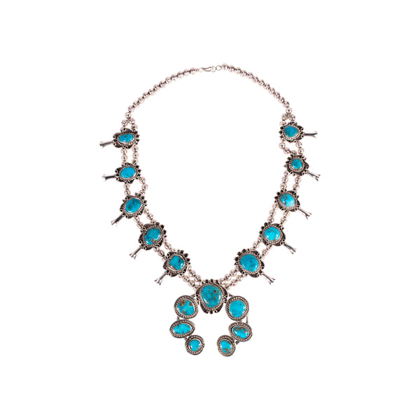 Native Squash Blossom Necklace, Jewelry, Squash Blossom, Native