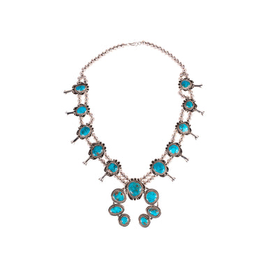 Native Squash Blossom Necklace, Jewelry, Squash Blossom, Native