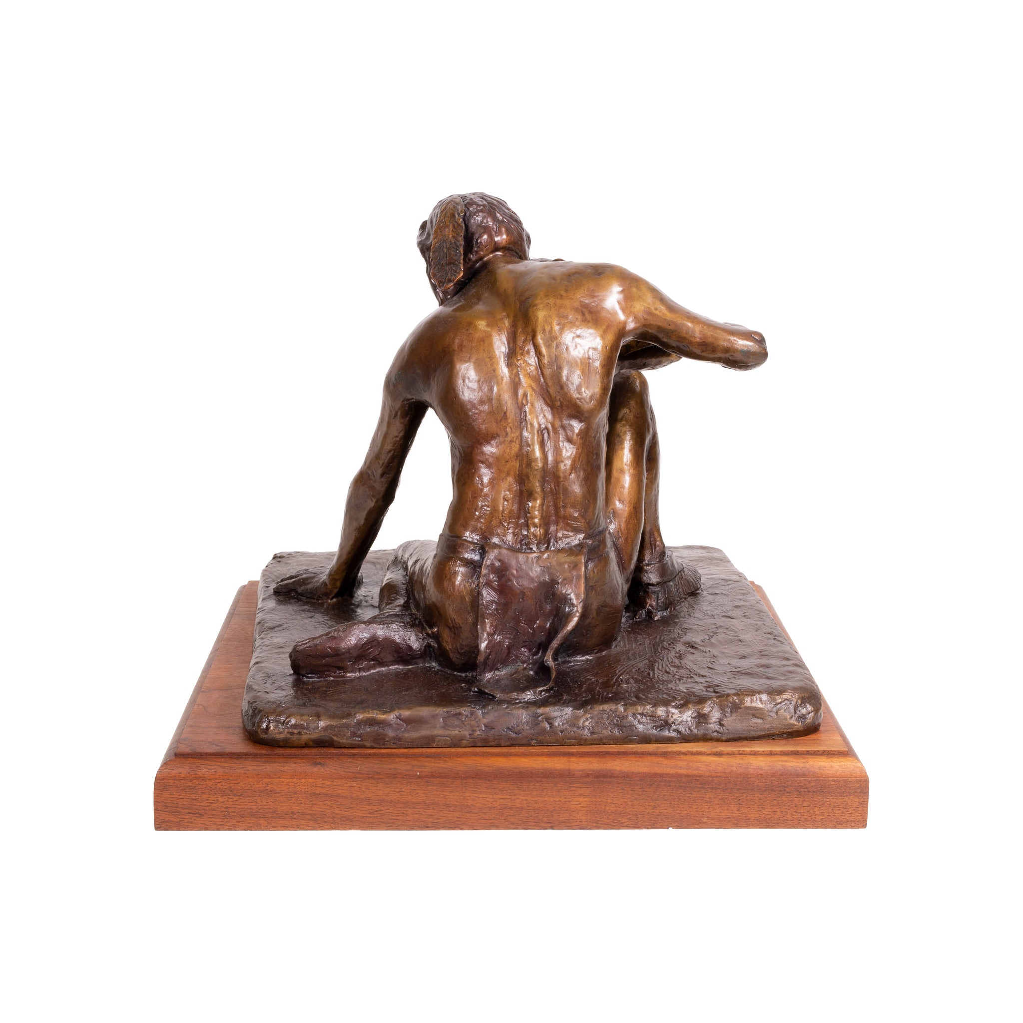 "His First Real Arrow" Bronze by Robert Scriver