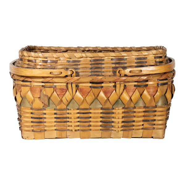 Winnebago Gathering Basket, Native, Basketry, Vertical
