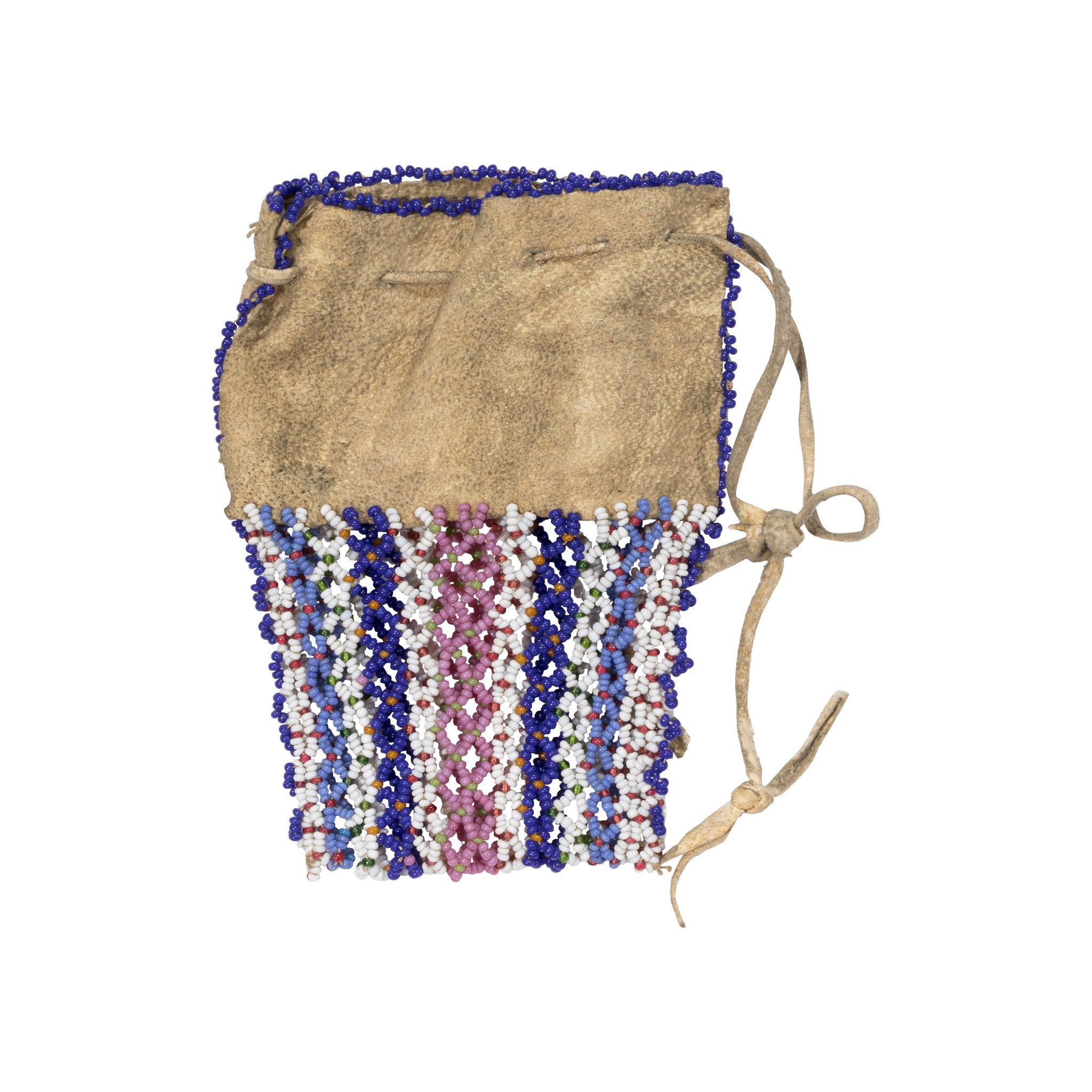 Eastern Net Beaded Pouch, Native, Bag, Pouch