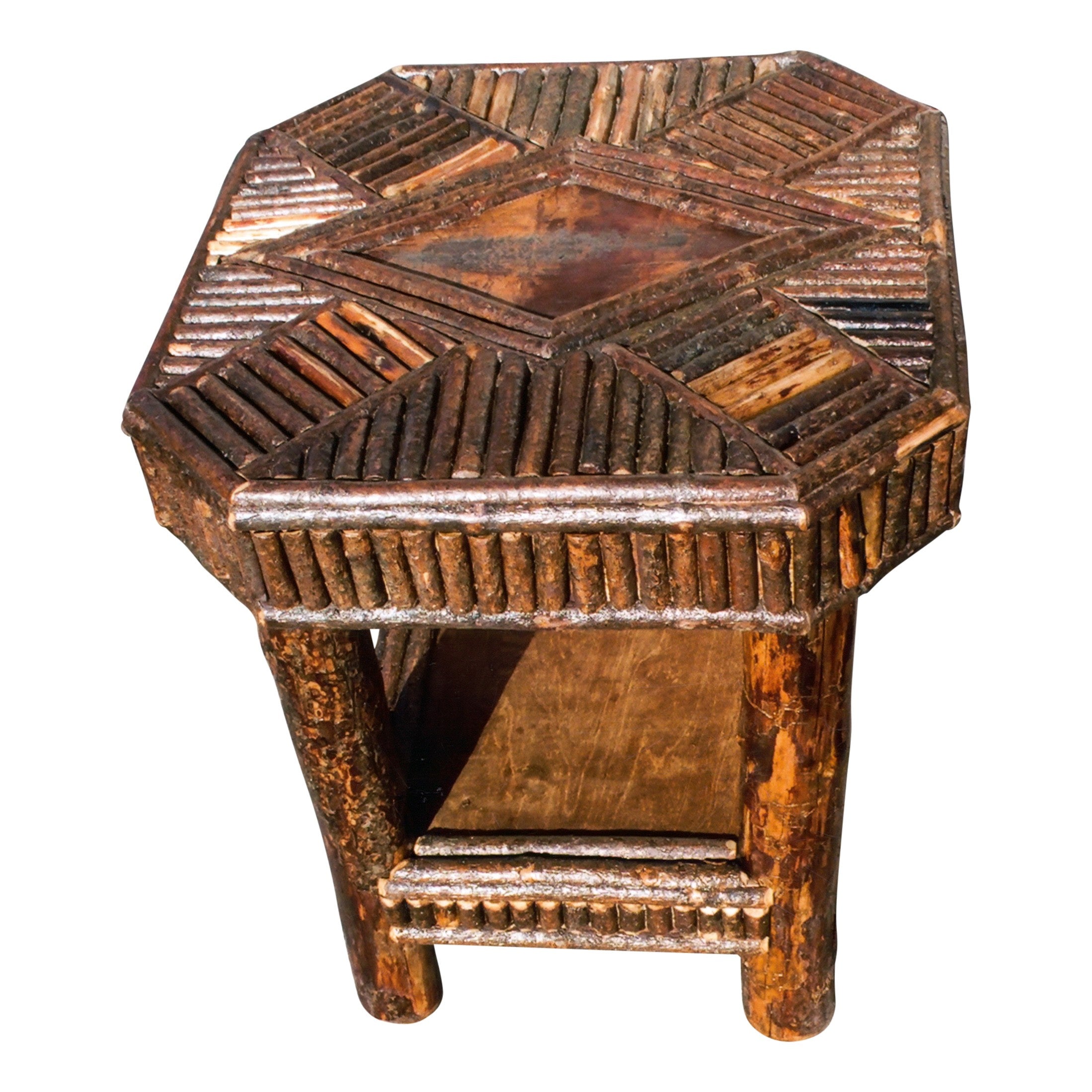 Cisco's Adirondack Twig-work Lampstands