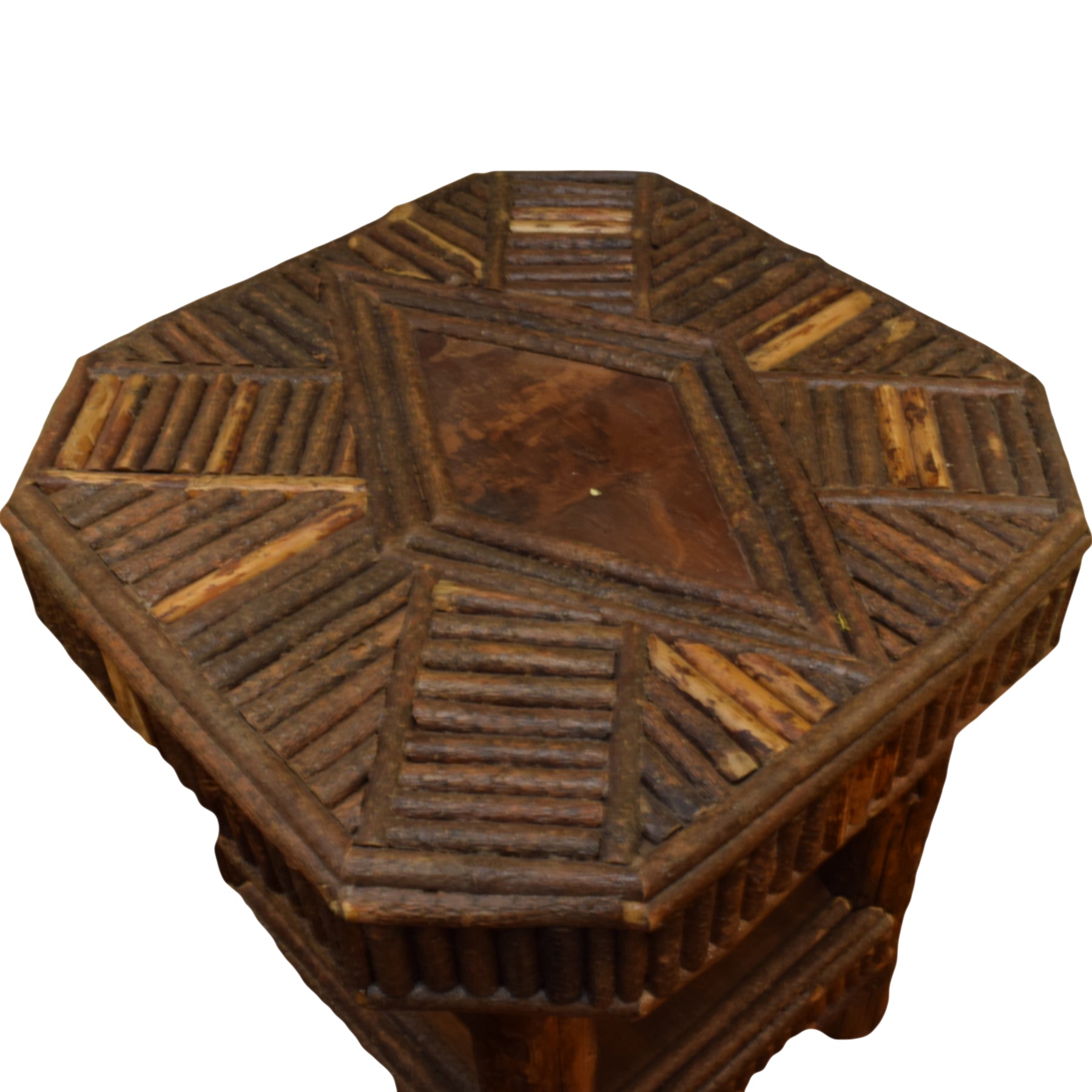 Cisco's Adirondack Twig-work Lampstands